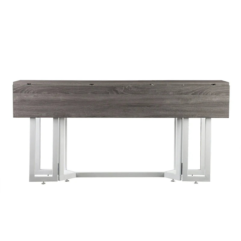 SEI Furniture Driness Grey Folding Drop Leaf Table 7