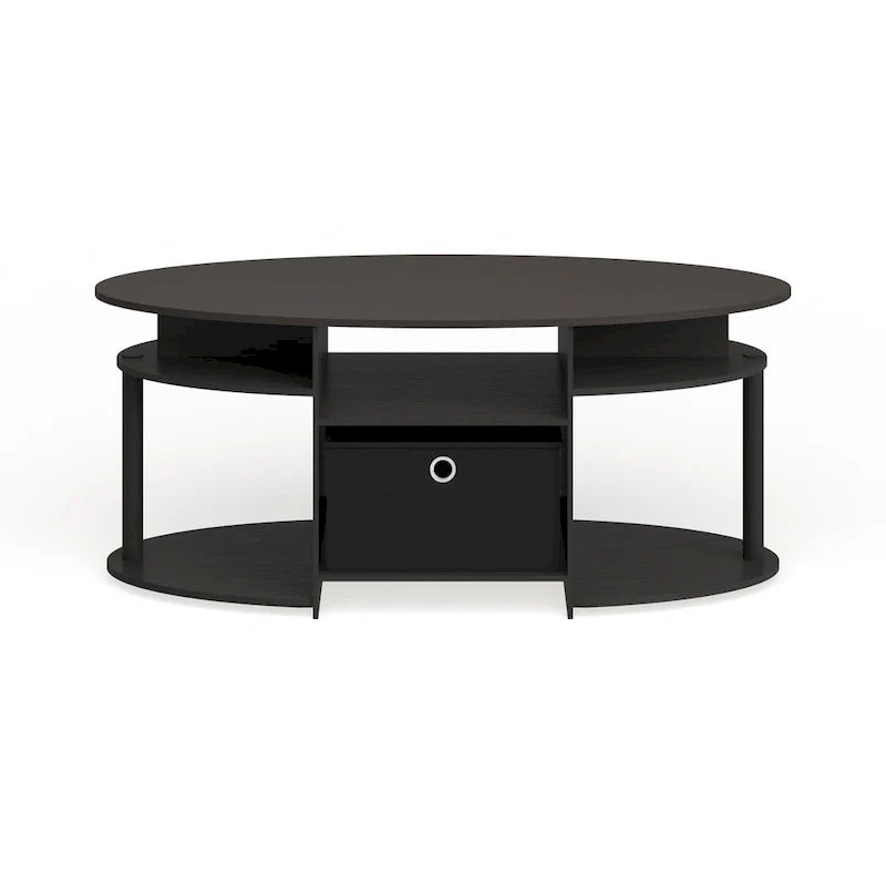 Astor Oval Coffee Table in Walnut by Porch & Den 2