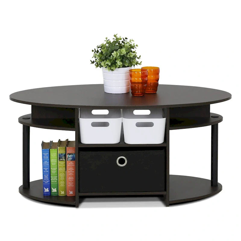 Astor Oval Coffee Table in Walnut by Porch & Den 6
