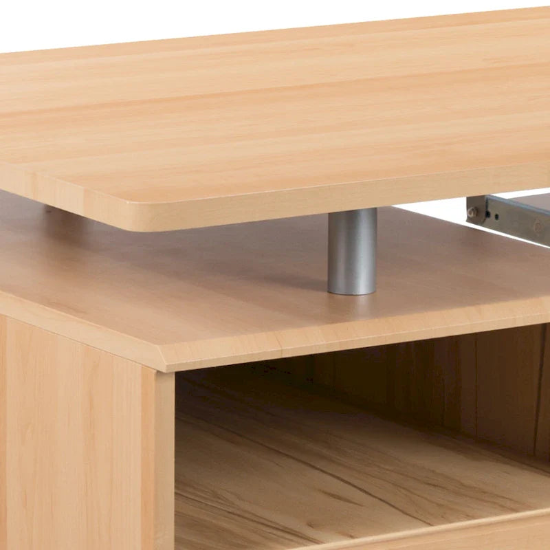 3-Drawer Pedestal Computer Desk with Keyboard Tray 40