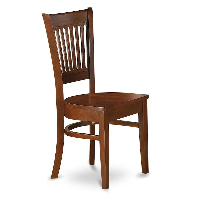 East West Furniture 7-Piece Oval Dining Set - Espresso Wooden Table with 6 Matching Chairs (Customizable Seat Options) 9
