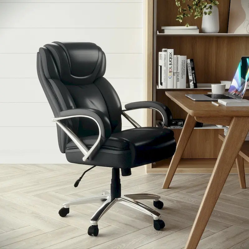 Executive Ergonomic Swivel Office Chair for Big & Tall with LeatherSoft Upholstery 5