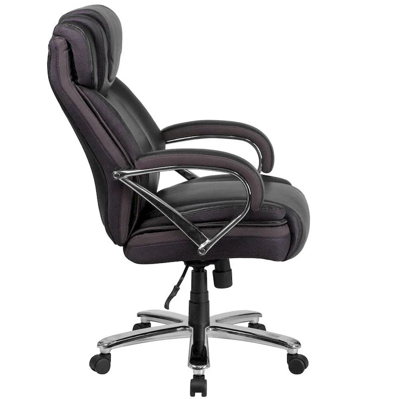 Big and Tall Office Chair with High Back Lumbar Support and Rolling Base 11