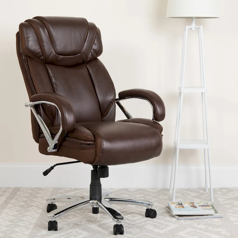 Executive Ergonomic Swivel Office Chair for Big & Tall with LeatherSoft Upholstery 16