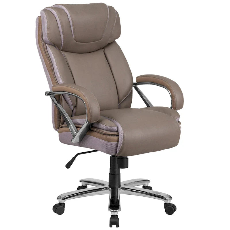Big and Tall Office Chair with High Back Lumbar Support and Rolling Base 30