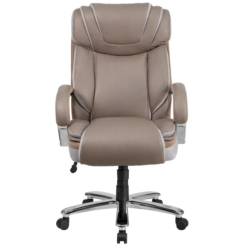 Executive Ergonomic Swivel Office Chair for Big & Tall with LeatherSoft Upholstery 38