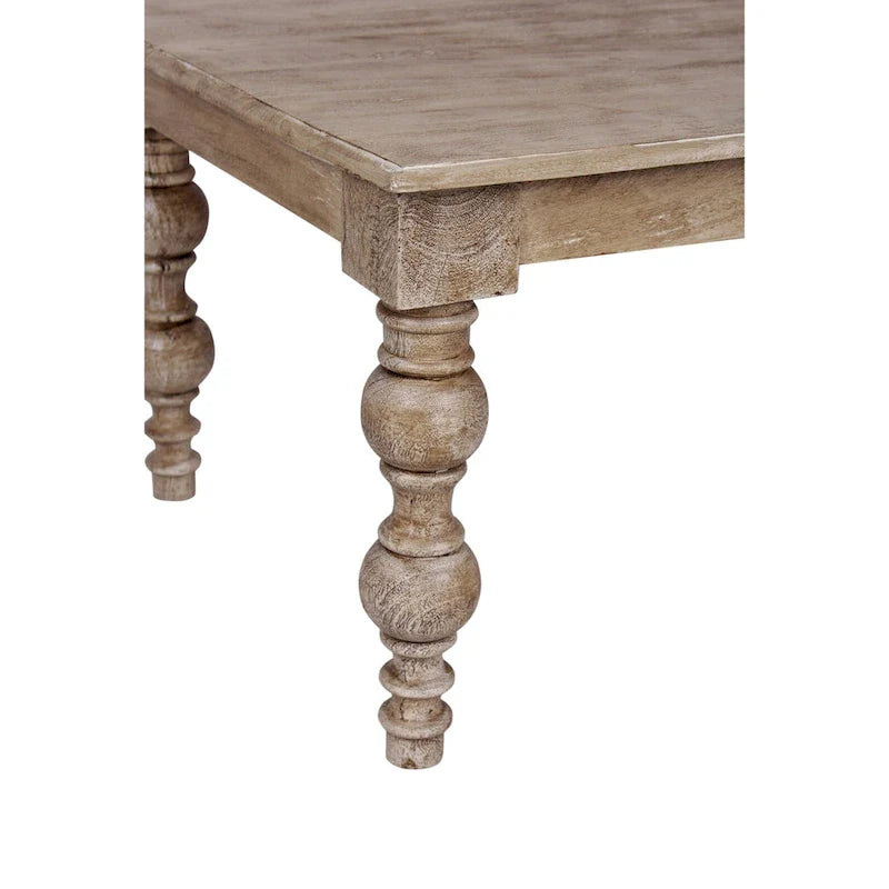 Natural Solid Wood Coffee Table 5
