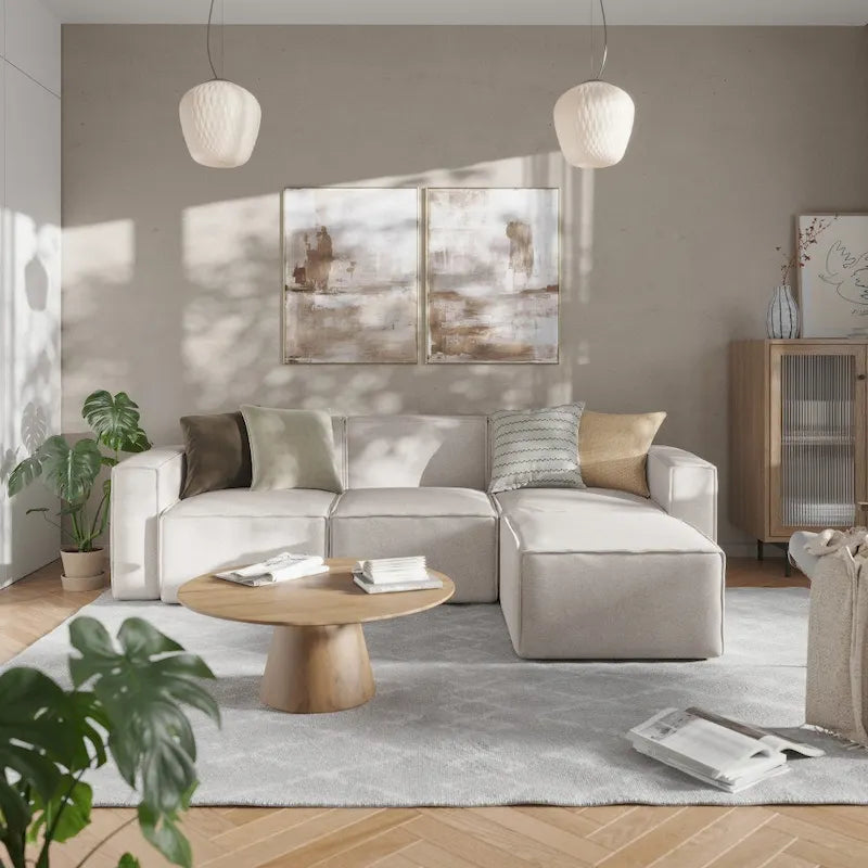 Modern Left Armrest Modular Sectional Sofa Chair 17