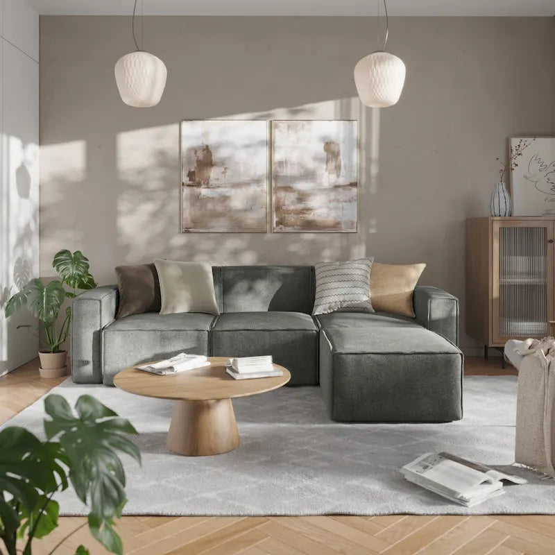 Modern Left Armrest Modular Sectional Sofa Chair 30
