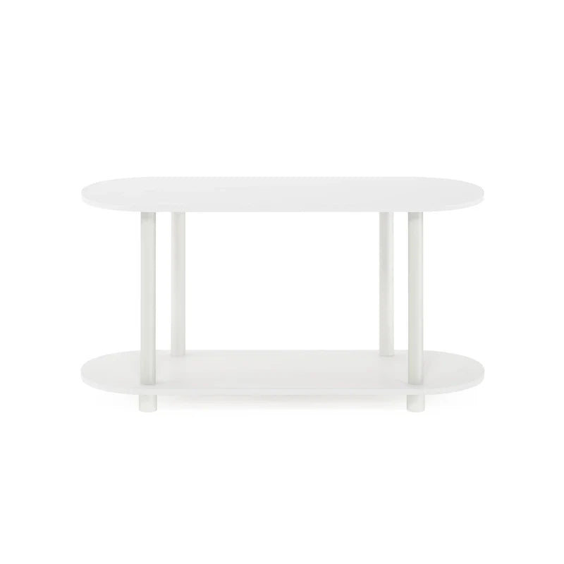 Furinno Turn-N-Tube Tool-Free Contemporary Oval Side Table 11