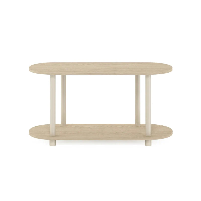 Furinno Turn-N-Tube Tool-Free Contemporary Oval Side Table 12
