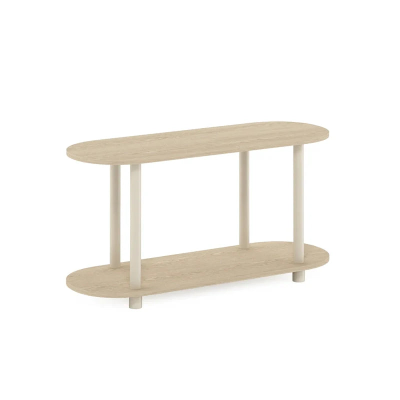 Furinno Turn-N-Tube Tool-Free Contemporary Oval Side Table 1