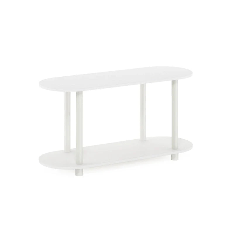 Furinno Turn-N-Tube Tool-Free Contemporary Oval Side Table 2