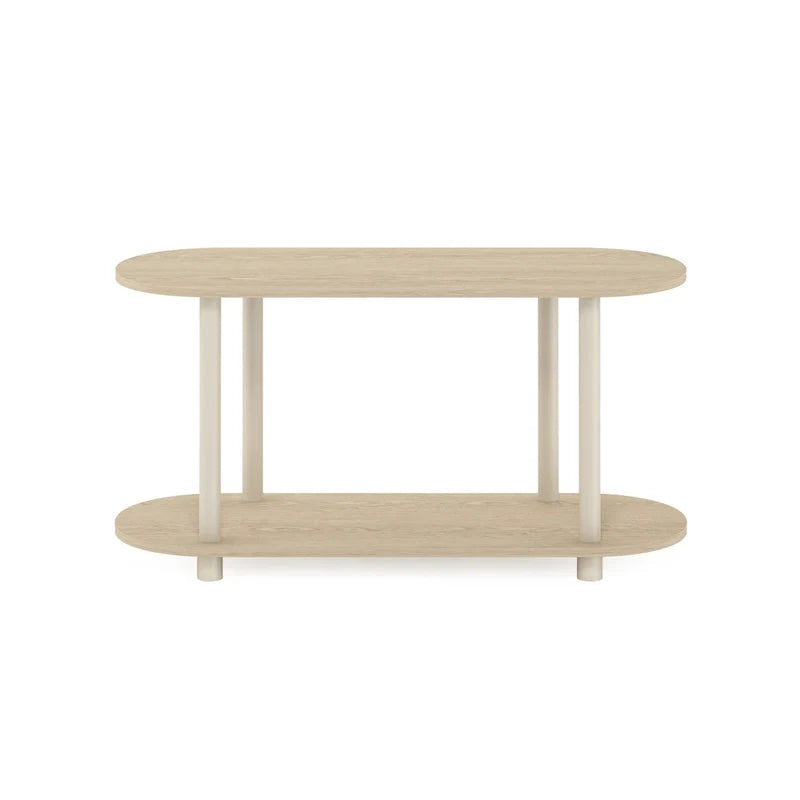 Furinno Turn-N-Tube Tool-Free Contemporary Oval Side Table 4