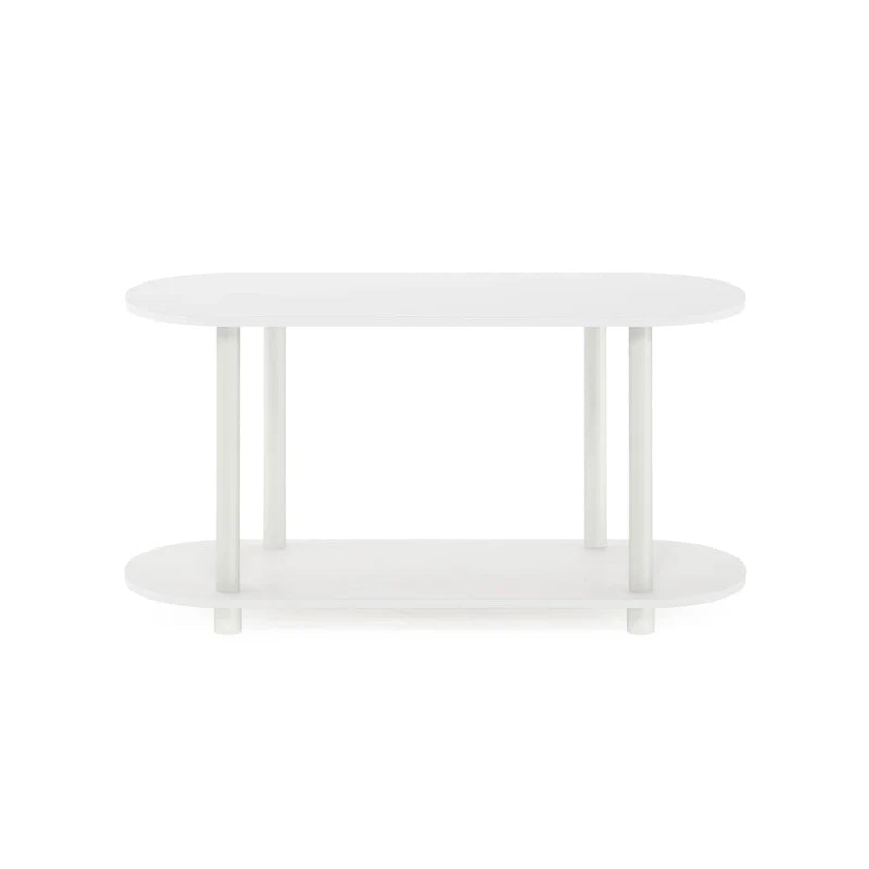 Furinno Turn-N-Tube Tool-Free Contemporary Oval Side Table 7