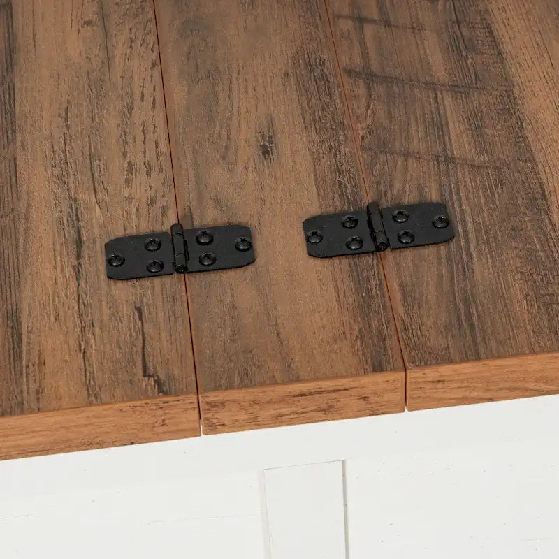 Contemporary Farmhouse Coffee Table Featuring Concealed Storage 5