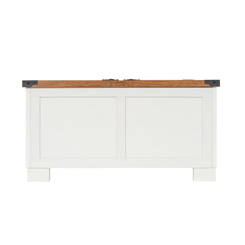 Contemporary Farmhouse Coffee Table Featuring Concealed Storage 9
