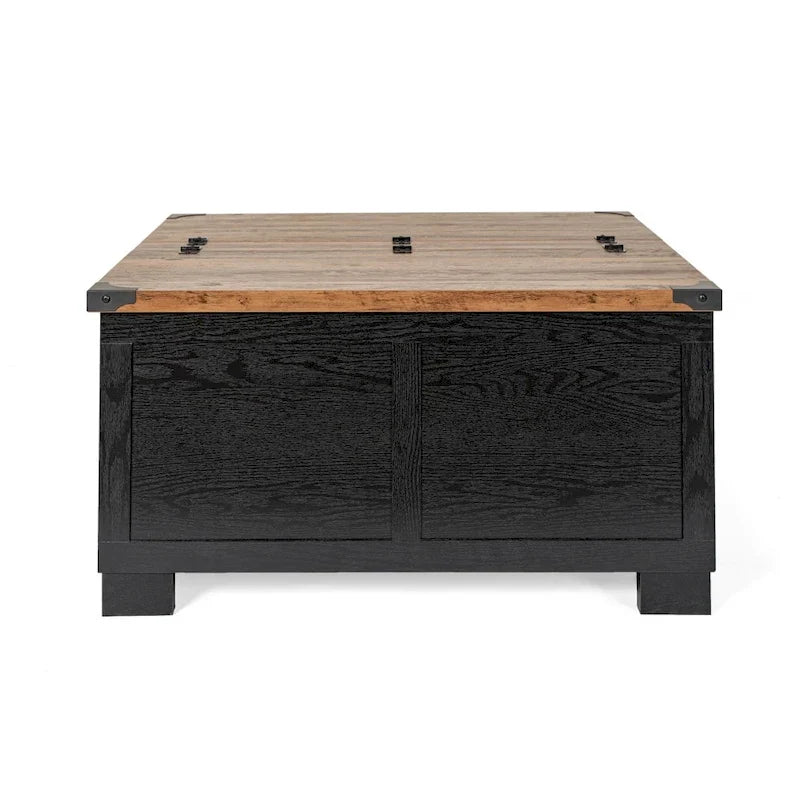 Contemporary Farmhouse Coffee Table Featuring Concealed Storage 19