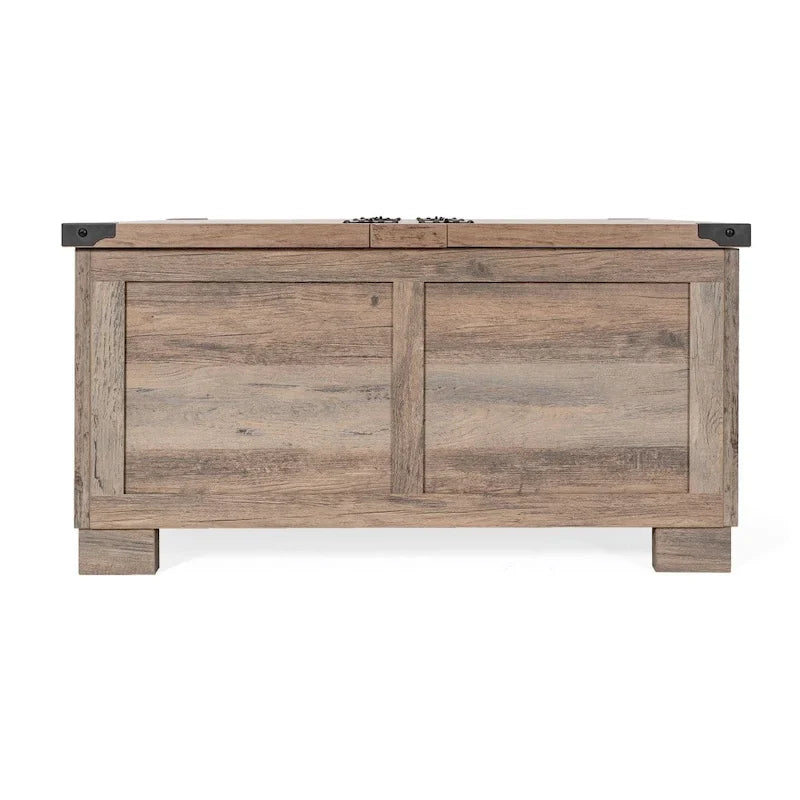 Contemporary Farmhouse Coffee Table Featuring Concealed Storage 31