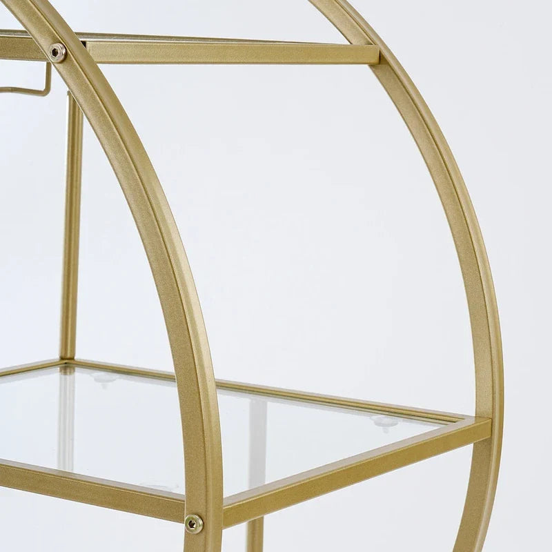 Chic Mobile Bar Cart - Elegant Drink Cabinet for Home & Entertaining 9
