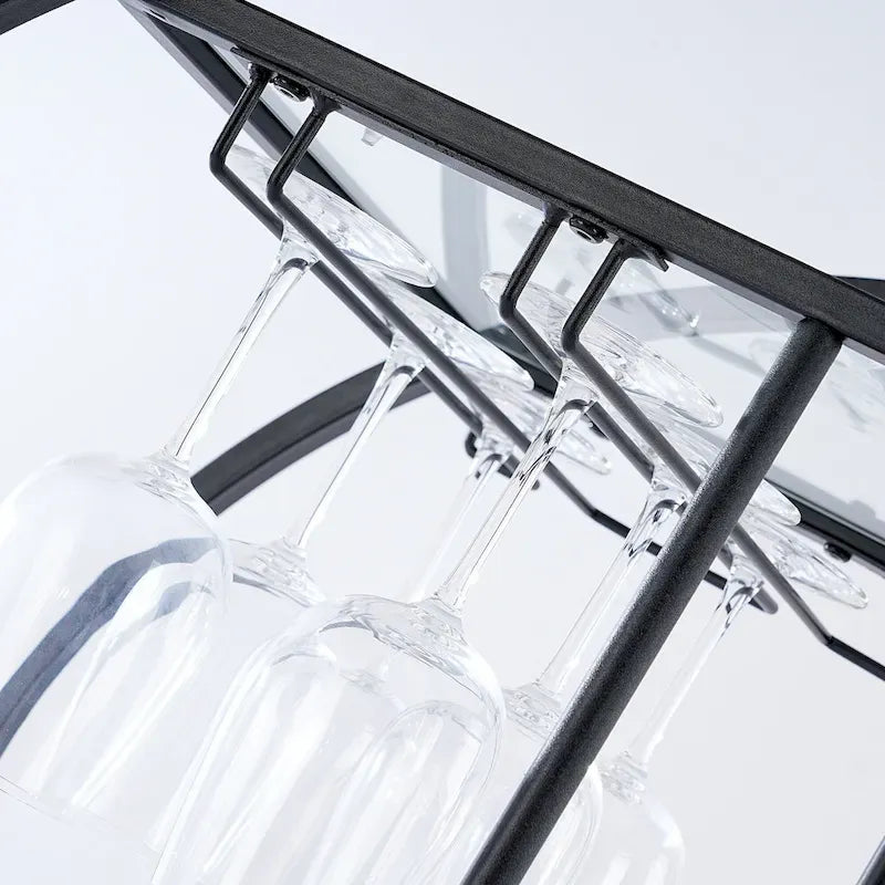 Chic Mobile Bar Cart - Elegant Drink Cabinet for Home & Entertaining 12