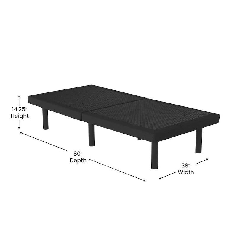 Wireless Remote Adjustable Bed Base with Anti-Skid Upholstery 9