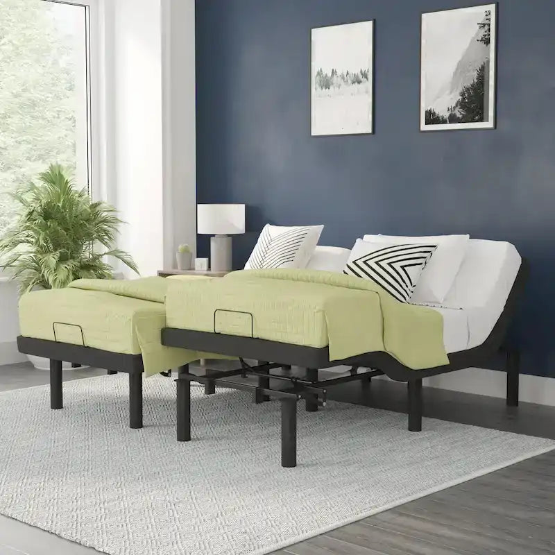 Wireless Remote Adjustable Bed Base with Anti-Skid Upholstery 17
