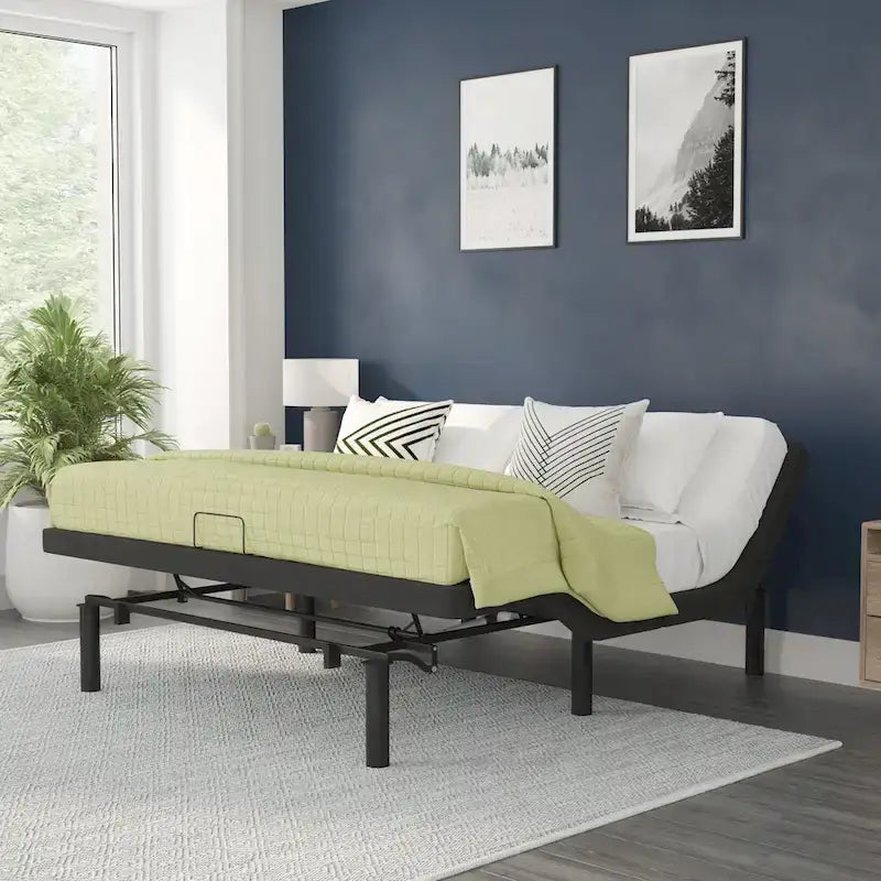 Wireless Remote Adjustable Bed Base with Anti-Skid Upholstery 32
