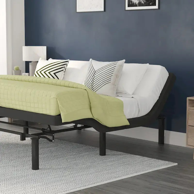 Wireless Remote Adjustable Bed Base with Anti-Skid Upholstery 37