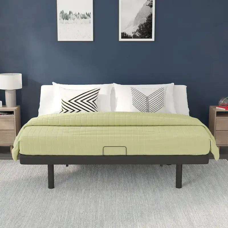 Wireless Remote Adjustable Bed Base with Anti-Skid Upholstery 38