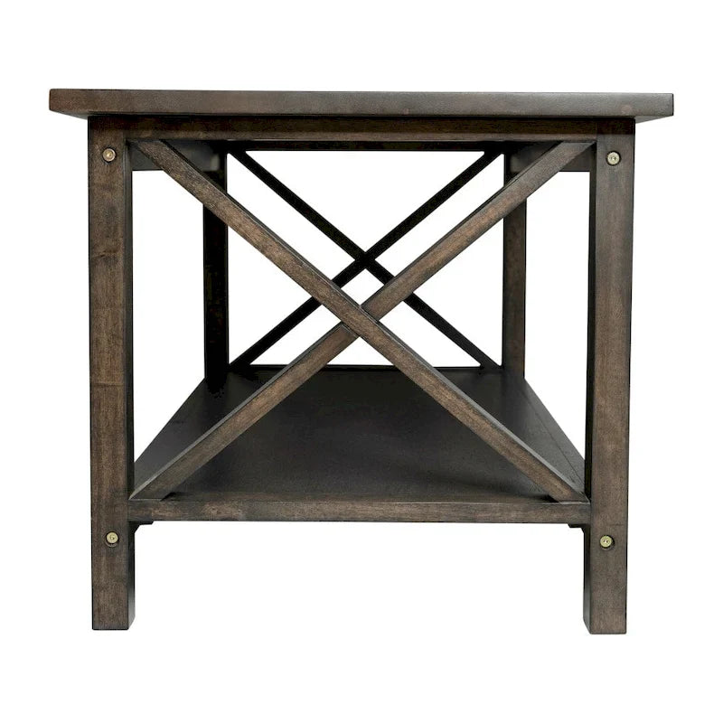 Classic Solid Wood Farmhouse Coffee Table 8