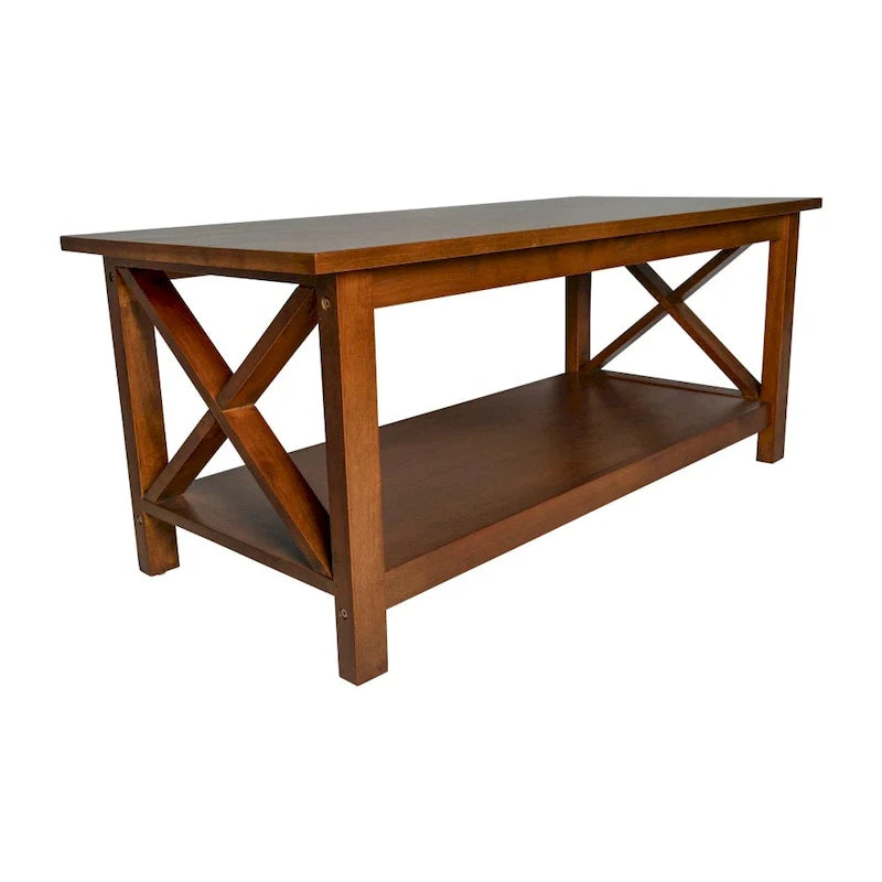 Classic Solid Wood Farmhouse Coffee Table 14