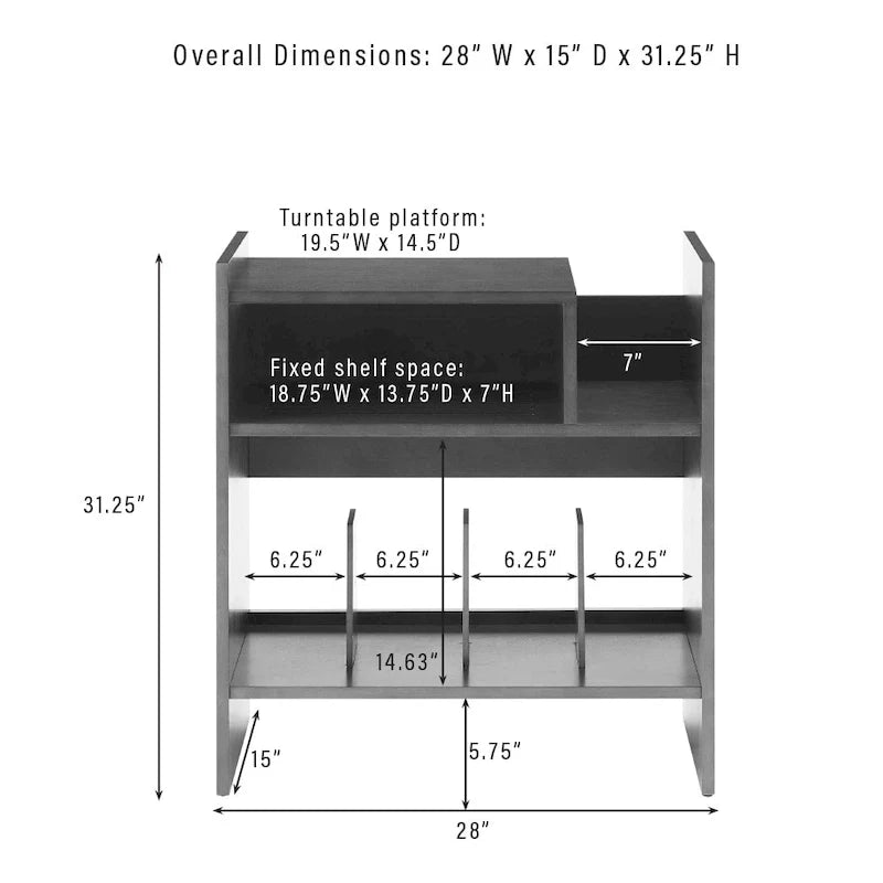 Crosley Portland Turntable Display Stand 10