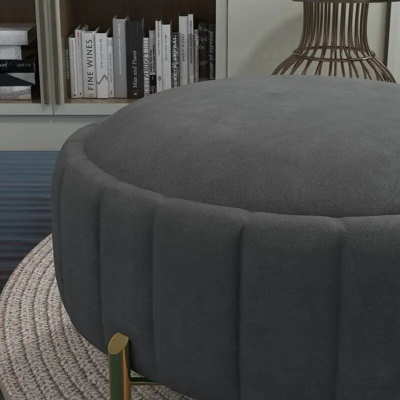 Swivel Accent Chair with Ottoman Set and Upholstered Cushion 12