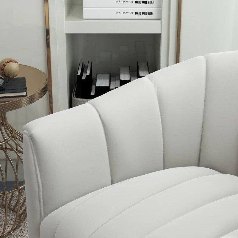 Swivel Accent Chair with Ottoman Set and Upholstered Cushion 21
