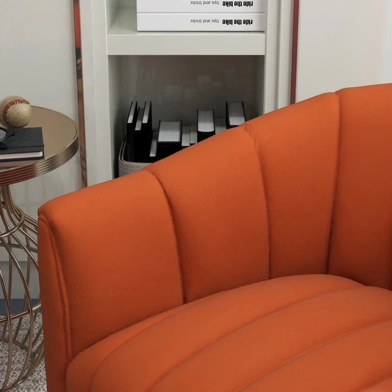 Swivel Accent Chair with Ottoman Set and Upholstered Cushion 30