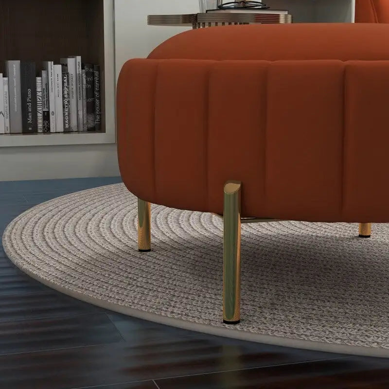 Swivel Accent Chair with Ottoman Set and Upholstered Cushion 32