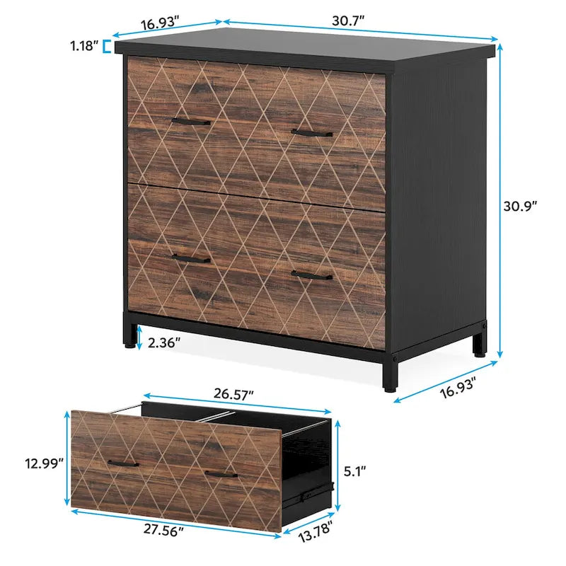 2-Drawer Lateral File Cabinet for Office Organization 10