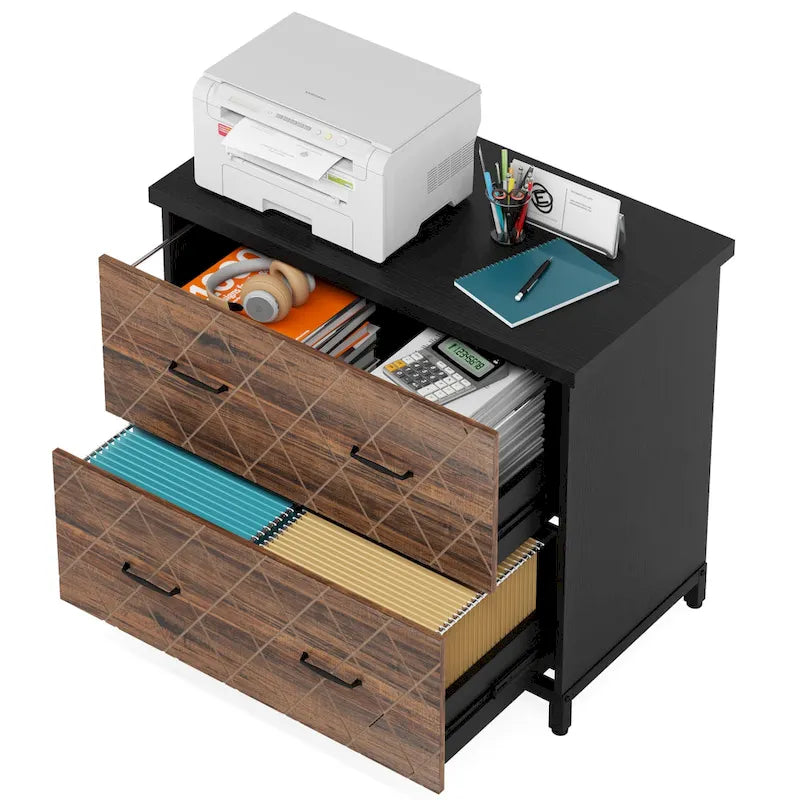 2-Drawer Lateral File Cabinet for Office Organization 12