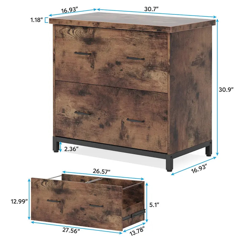 2-Drawer Lateral File Cabinet for Office Organization 19