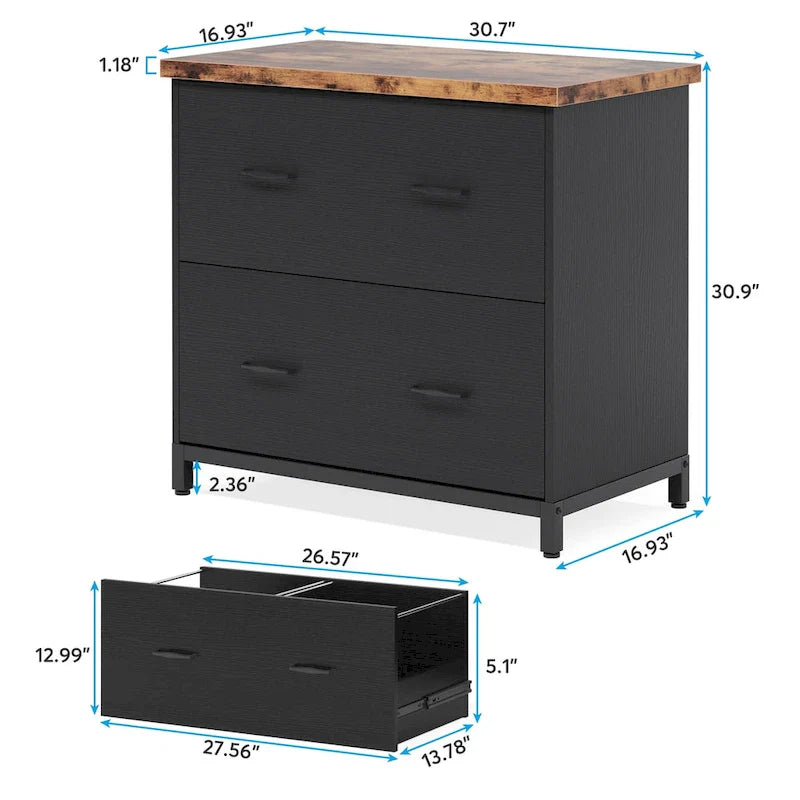 2-Drawer Lateral File Cabinet for Office Organization 27