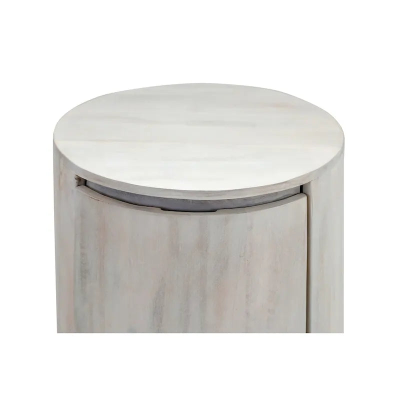 Kingston 18-Inch Round Nightstand with 2 Drawers by Carolina Living 15
