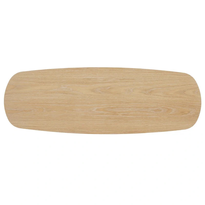 Edo Modern Oak-Finished Sofa Table with Durable Column Base by iNSPIRE Q 5