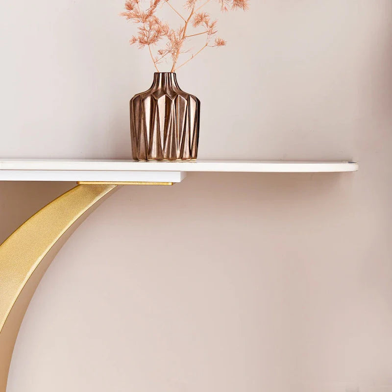 Contemporary Console Table with Elegant Design, Metal Frame, and Adjustable Foot Pads for Entryway 20