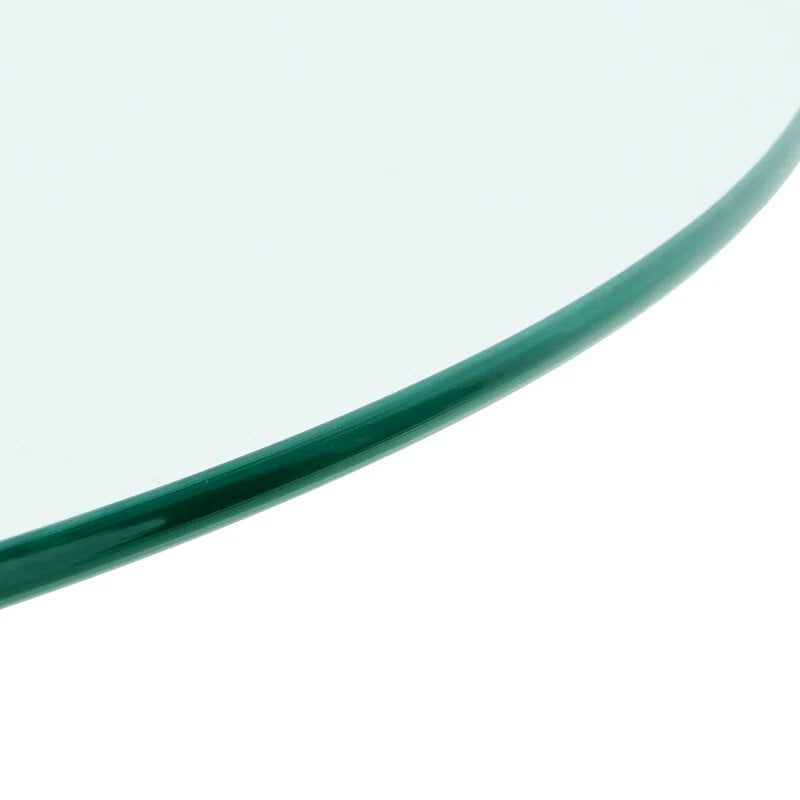 Contemporary Minimalist Glass Table with Premium Tempered Glass and Metal Frame 11