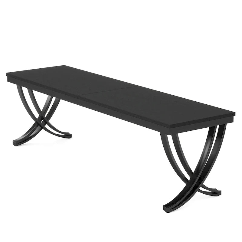 78.74-Inch Extra Long Double Computer Desk with Stylish Metal Legs for Home Office 9