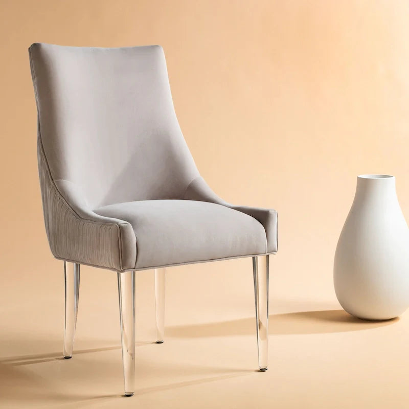Couture Vesile Acrylic Leg Dining Chair 30