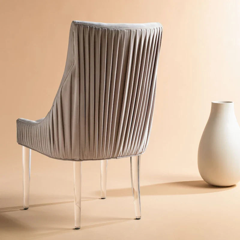 Couture Vesile Acrylic Leg Dining Chair 16
