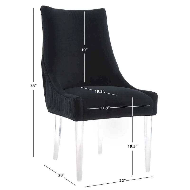 Couture Vesile Acrylic Leg Dining Chair 26