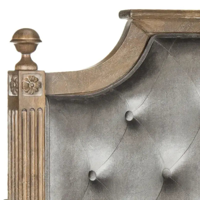 SAFAVIEH Desiderata Rustic Wood Upholstered Headboard 23